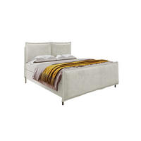 BOXSPRINGBETT VERO PLUS Cordstoff Greige 140/200 cm - Greige/Schwarz, Holzwerkstoff/Textil (140/200cm) - 99rooms