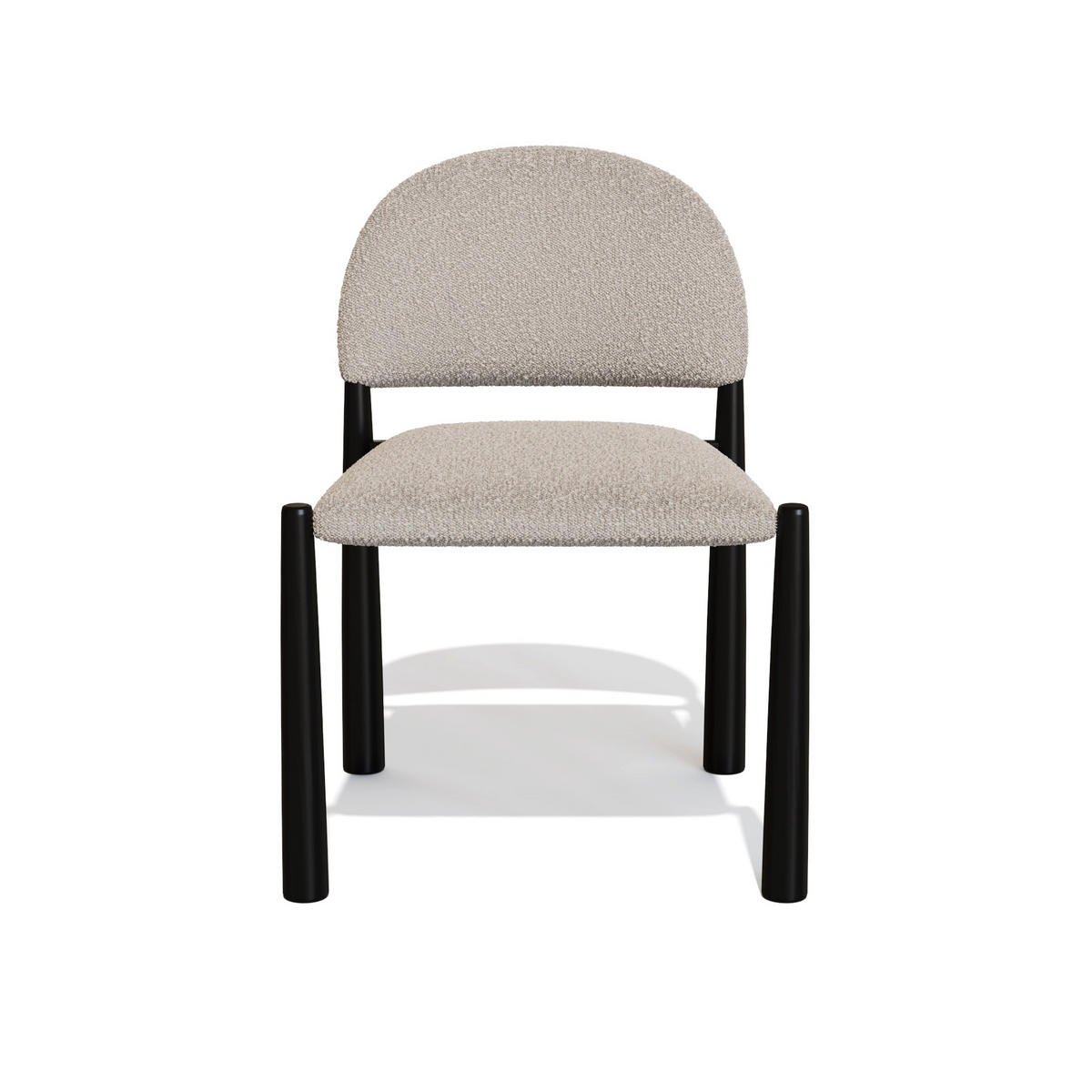 STUHL 2er-Set Bouclé-Stoff Taupe 53cm - Taupe, Textil (53/7.4/56.6cm) - Sia Home