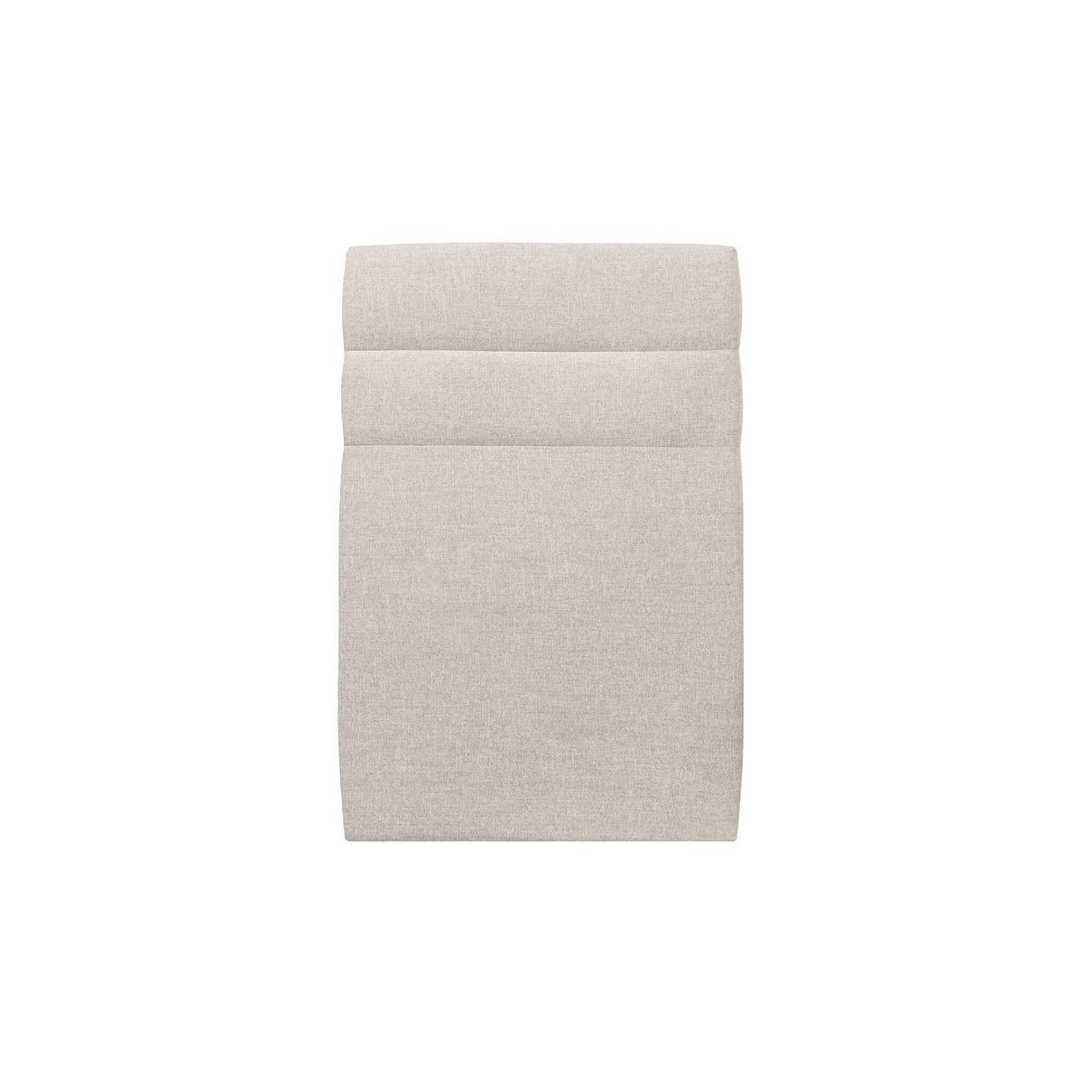 KOPFTEIL Modell Linien – Hellbeiger Stoff 90 cm - Beige, Karton/Holz (90/120/10cm) - Sommeil de Plomb
