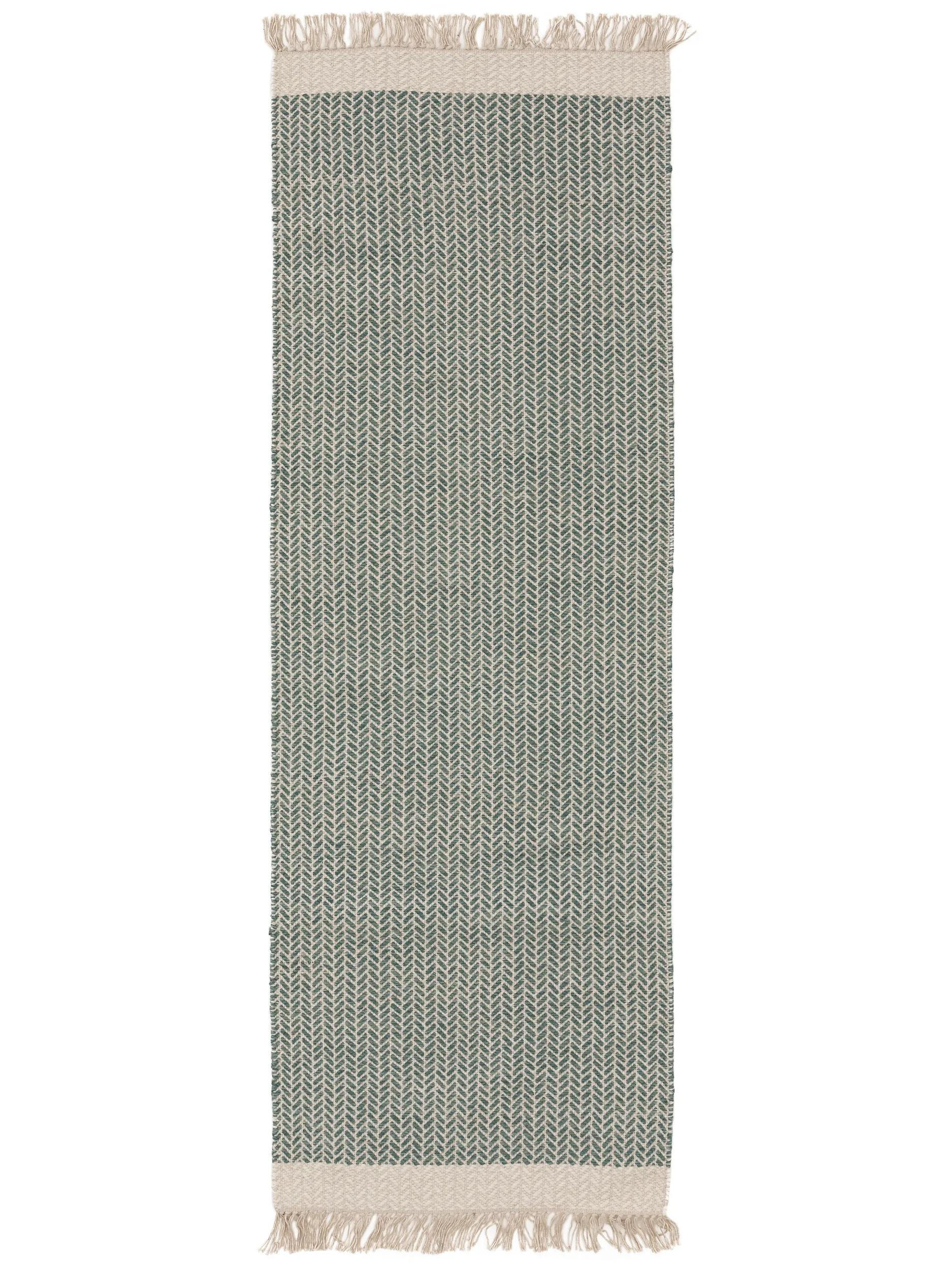 VOLNENA tekaška pregrinjalo Kim Mint 70x200 cm - meta zelena, tekstil/naravni materiali (70/200cm) - benuta Pure