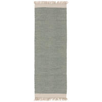 WOLLTEPPICH-LÄUFER Kim Mint 80x250 cm - Mintgrün, Textil (80/250cm) - benuta Pure