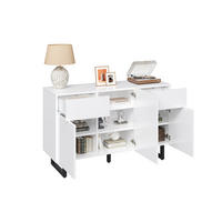 SIDEBOARD 120/40,5/75 cm in Weiß mit Schubladen, Türen & offenen Fächern - Weiß, Holzwerkstoff (120/75/40.5cm) - BEAOK