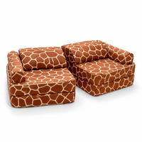 MODULARER Kindersessel Giraffe – weicher Spiel- und Loungesessel für Kinder - Braun, Textil (60/50/60cm) - Bees & Blooms