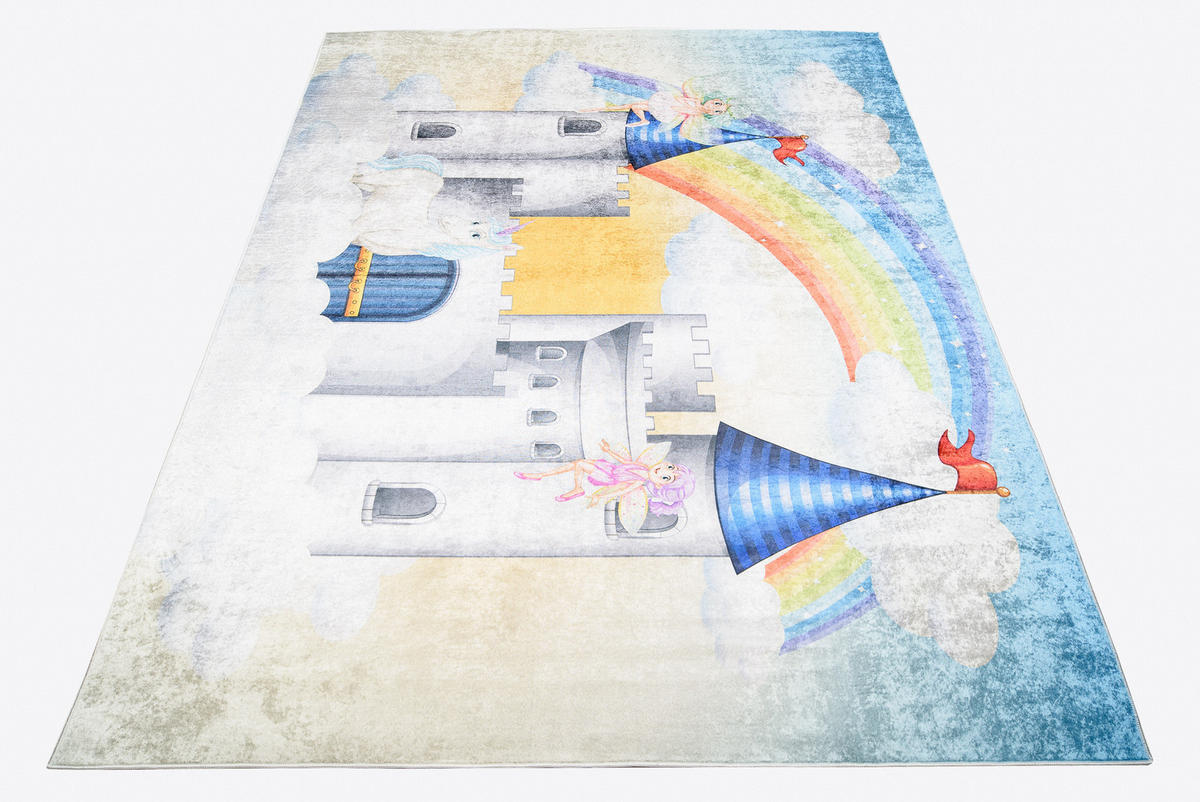 TEPPICH EMMA Hellgelb 160/230 cm - Hellgelb, Kunststoff (160/230cm) - Tapiso