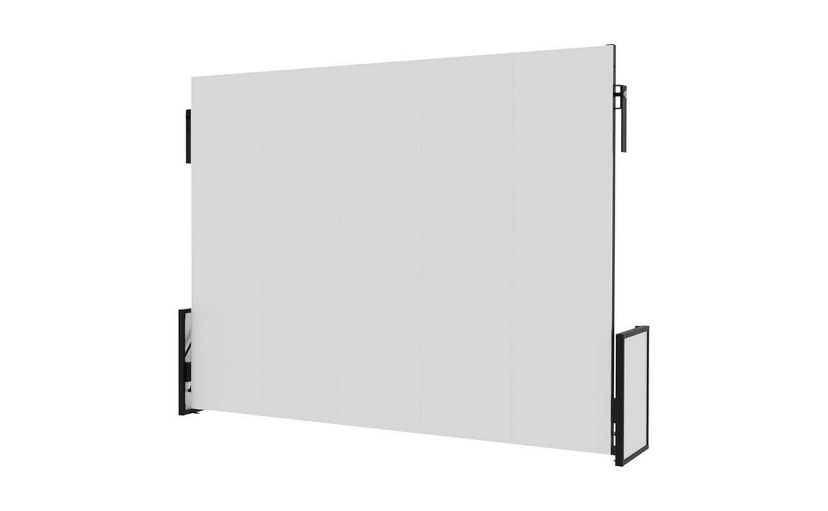 SCHRANKBETT Morphy Studio Modulares SizeFlex- und TypeFlex-System - 160x200, Horizontal - Schwarz, Metall (200/160cm) - WallBedKing