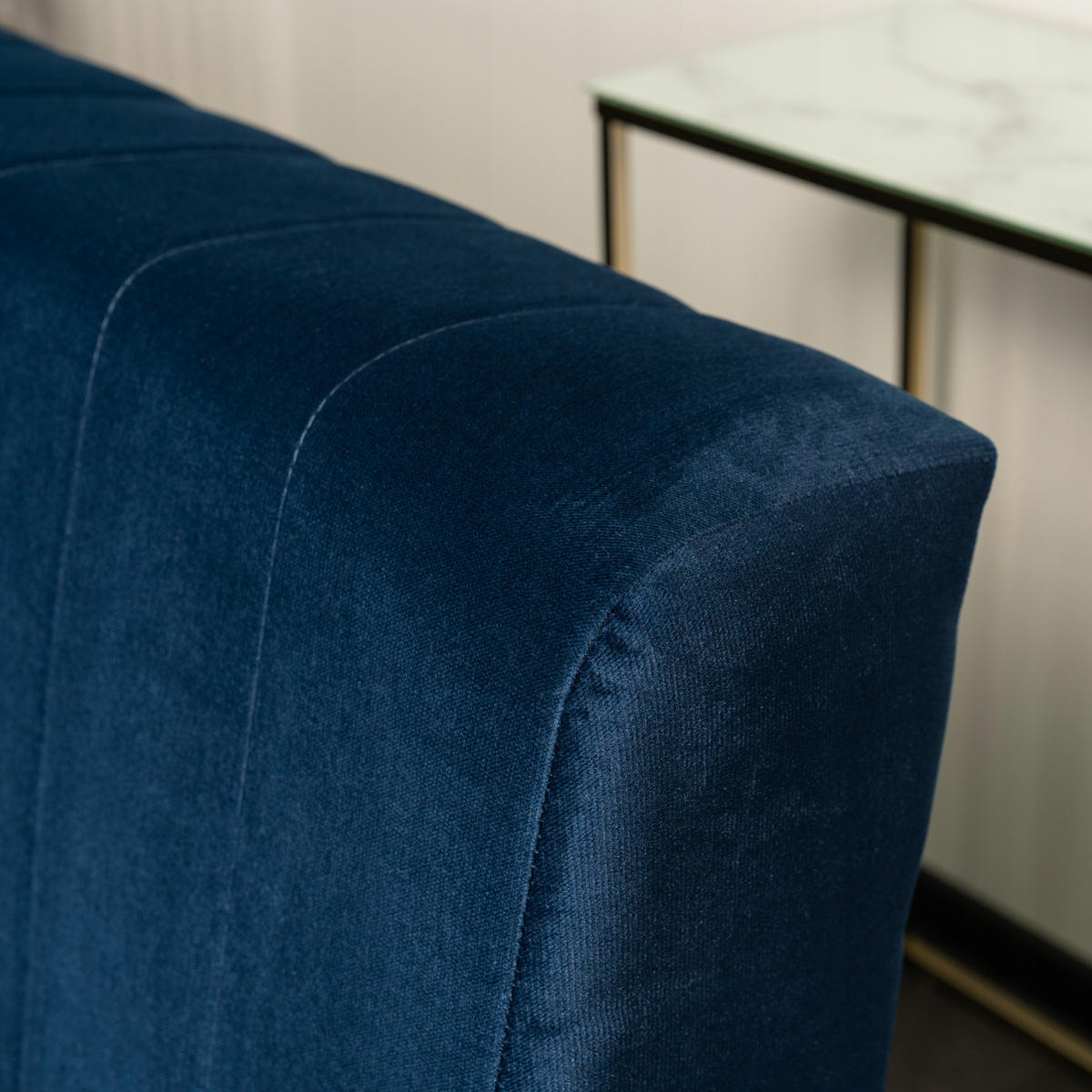 SCHLAFSOFA PORTO Samtstoff Marineblau - Blau, Holz/Textil (198/88/86cm) - makarowski meble