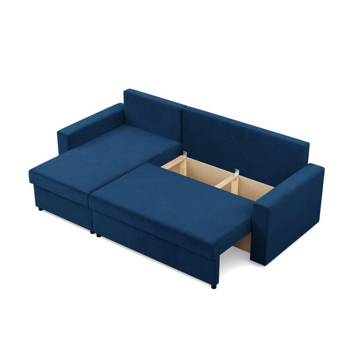 ECKSOFA Neo mit gerader Armlehnen dunkelblau - Dunkelblau, Textil (231/140cm) - SIMKAM Furniture