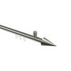 INNENLAUF-GARDINENSTANGEN-SET Sonius Savio 180 cm, 1-läufig, 20 mm Ø Edelstahl-Optik - Edelstahlfarben, Metall (180cm) - INTERDECO