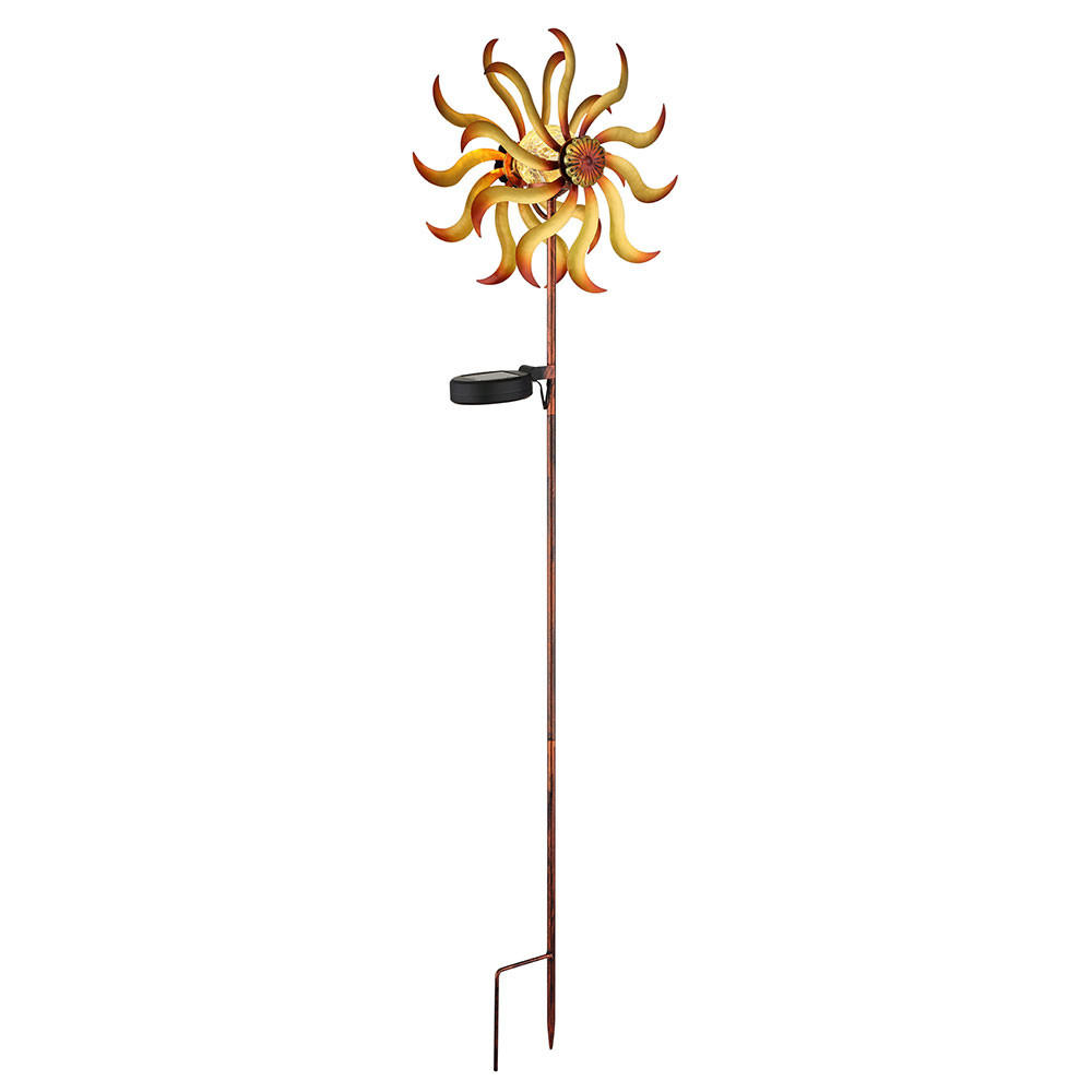 LED AUSSENLEUCHTE Metall Gold - Goldfarben, Glas (22/12/92cm) - Globo Lighting