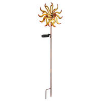LED AUSSENLEUCHTE Metall Gold - Goldfarben, Glas (22/12/92cm) - Globo Lighting