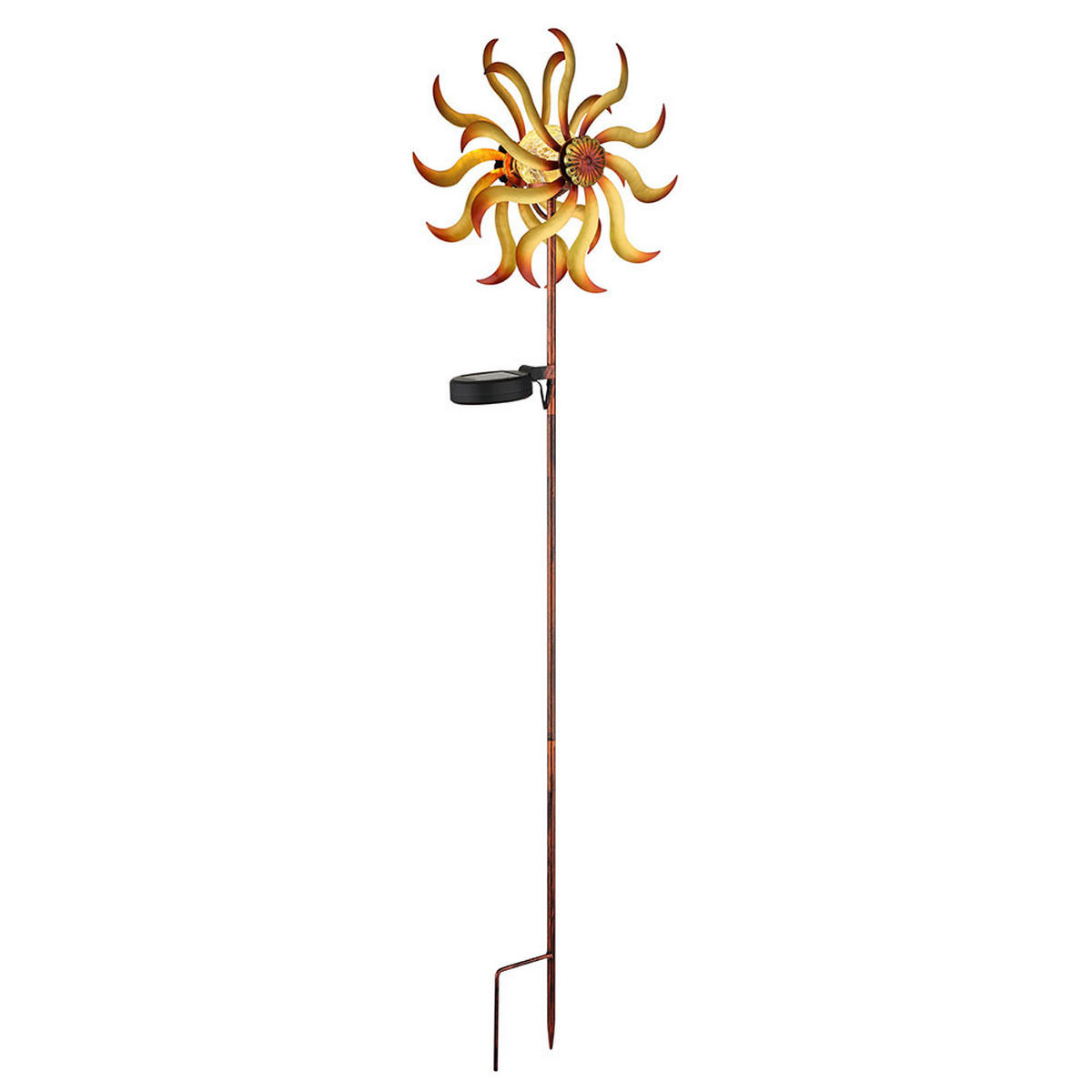 LED AUSSENLEUCHTE Metall Gold - Goldfarben, Glas (22/12/92cm) - Globo Lighting