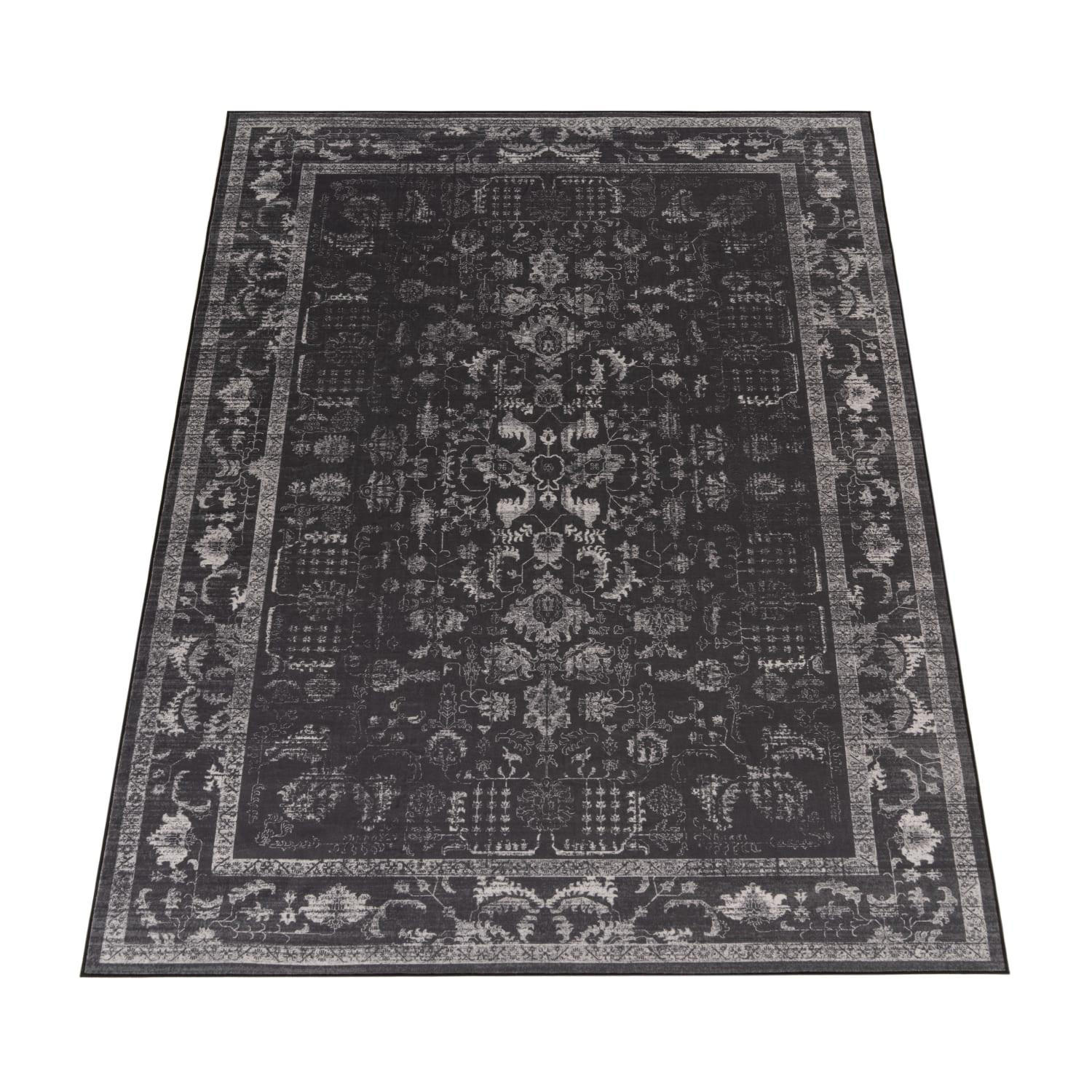 KURZFLOR-TEPPICH SEMER 427 ANTHRAZIT 160X220 - Anthrazit, Kunststoff (160/220cm) - Paco Home