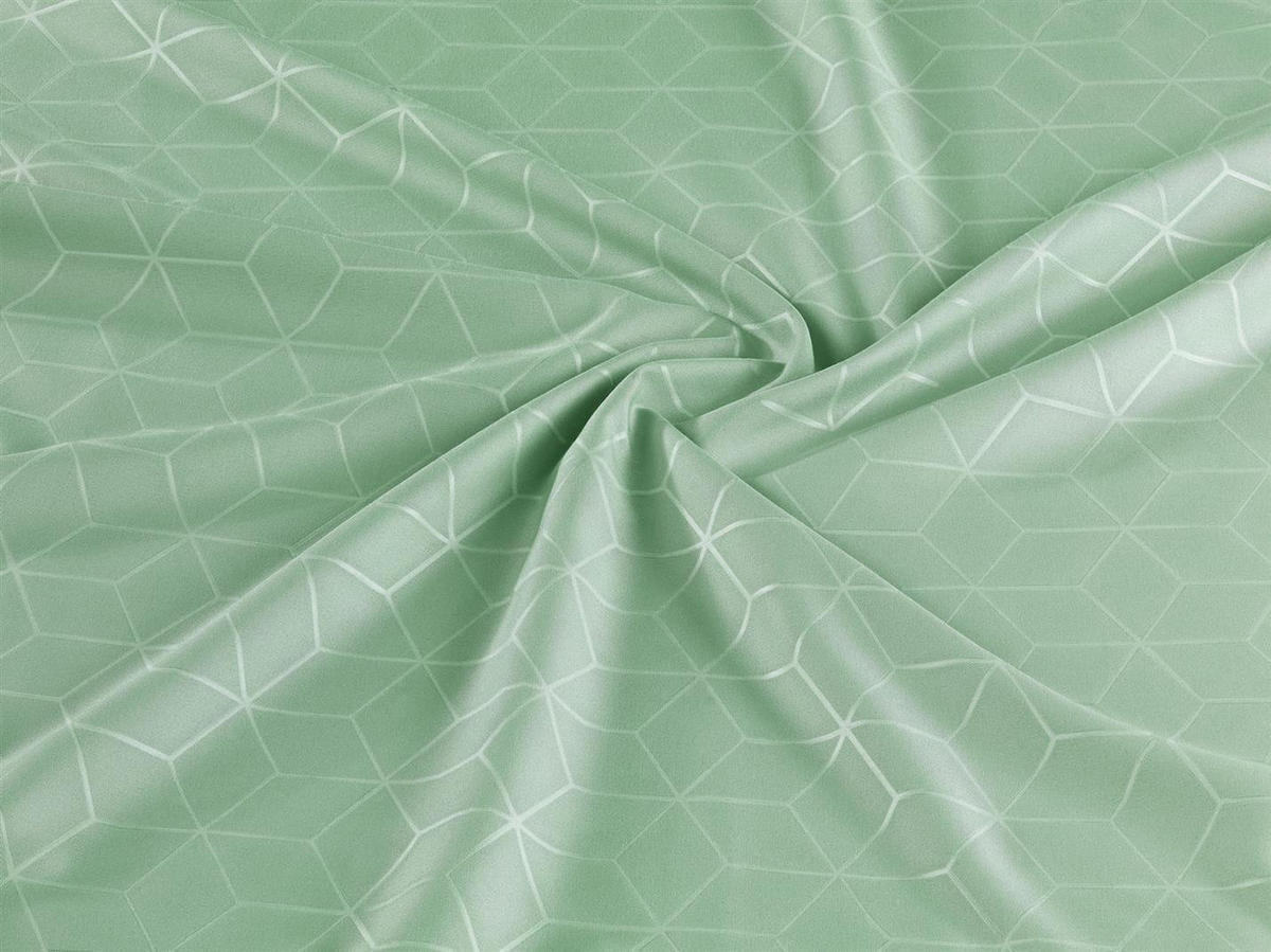 MIKROFASER-BETTWÄSCHE 135x200 Super softer Bettbezug aus 100% Polyester, Bettbezüge Grün Muster - Grün, Textil (135/200cm) - Carpe Sonno