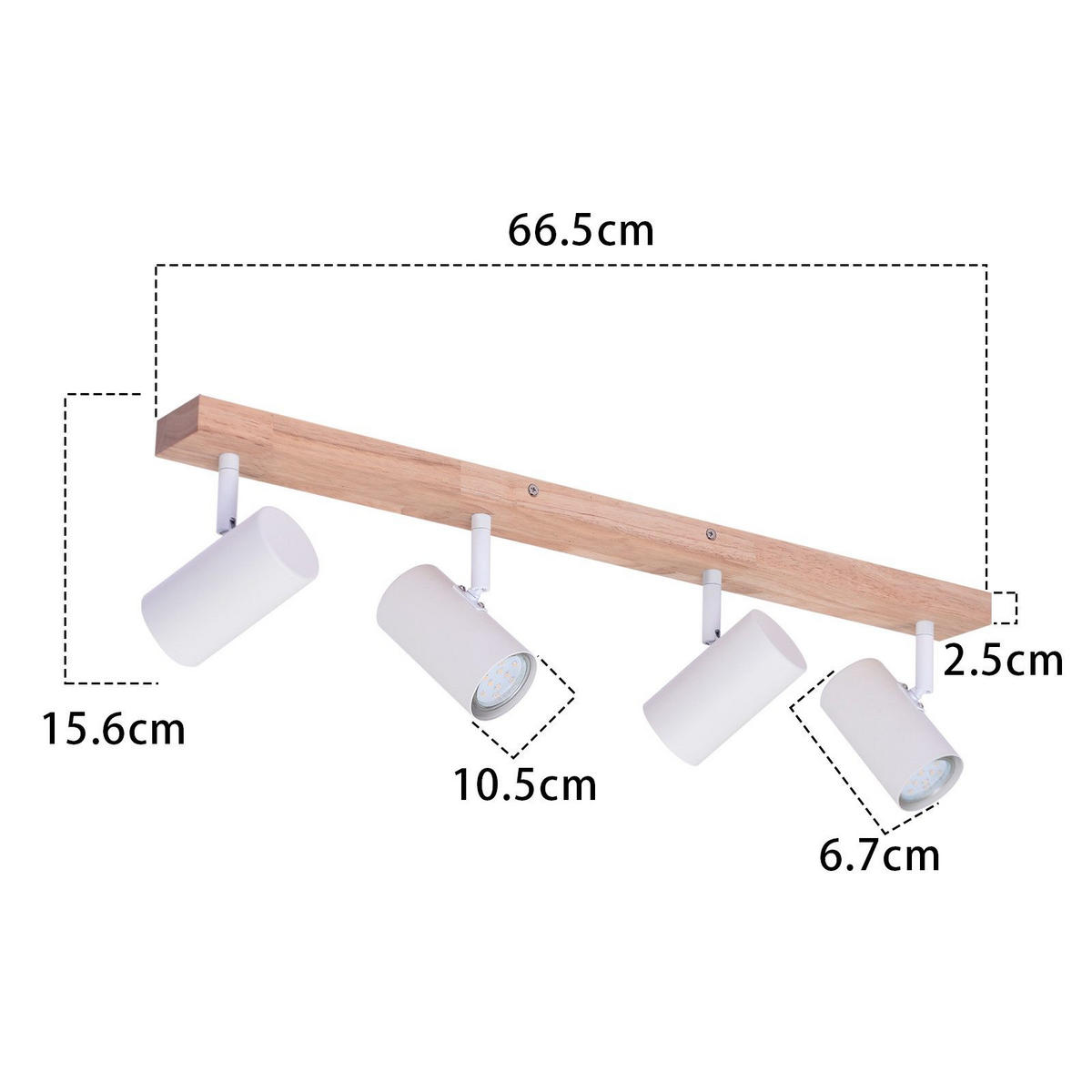 STRAHLERENGEL 4-flammig 60/10.5/14.5 cm - Weiß, Metall (48/16/13cm) - ZMH