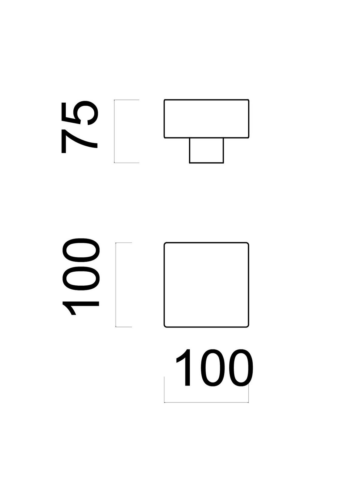 DECKENLEUCHTE - Blau, Metall (10/10/7.5cm) - Lumicom