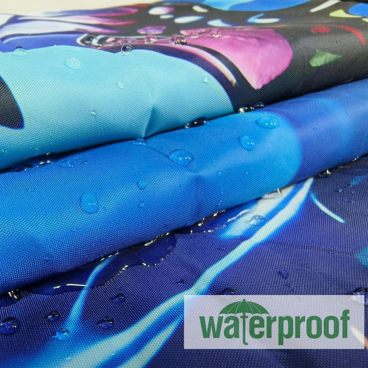 DUSCHVORHANG 180 x 180 cm mit 12 Haken - Multicolor, Textil (180/180cm)