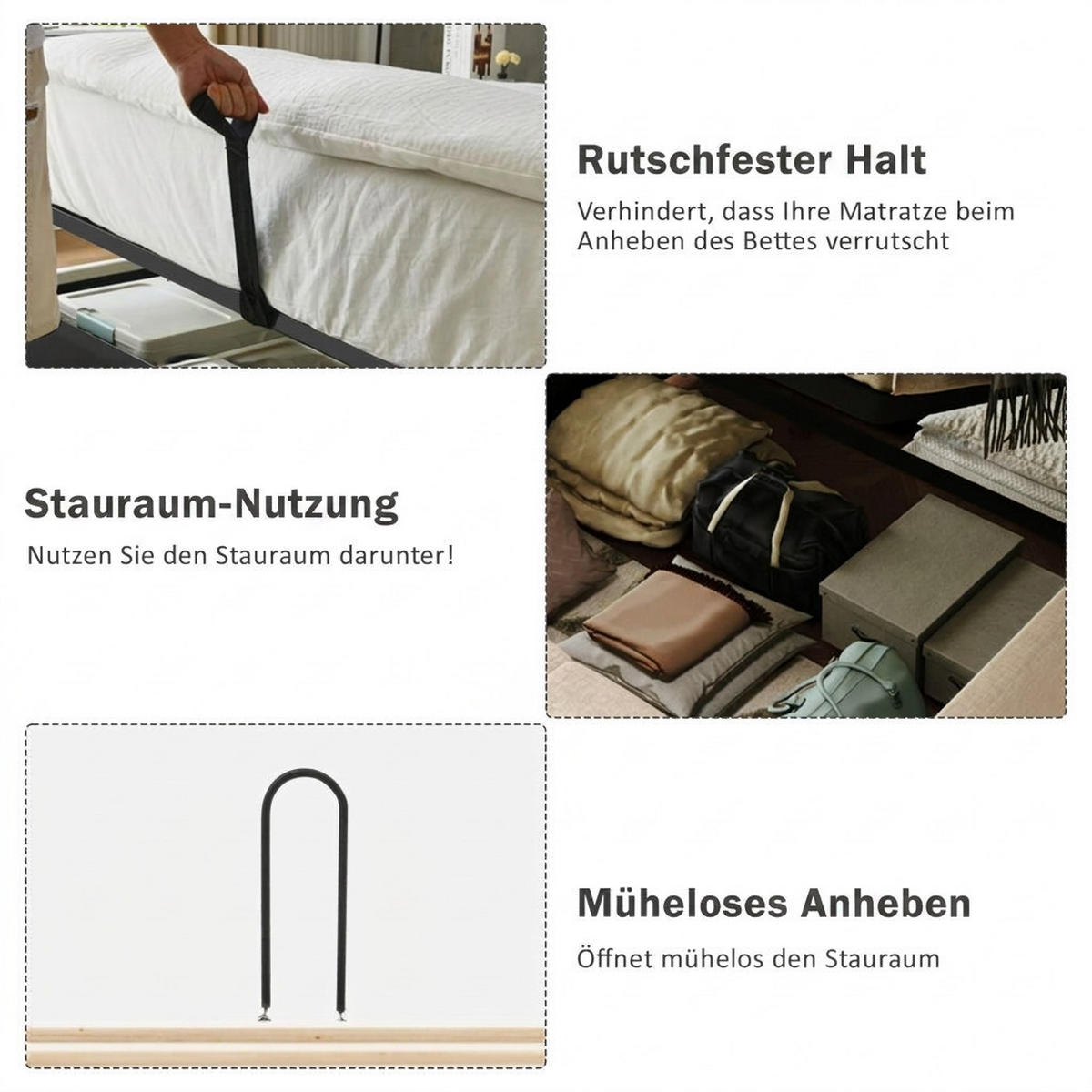 POLSTERBETT 180/200 cm Beige Cord mit Leselampe und USB Type-C Ladefunktion - Beige, Textil (180/200cm) - Oxeza