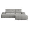 ECKSOFA Fiorano, Seite: Rechts - Hellgrau/Schwarz, Holz/Kunststoff (265/177cm) - MIRJAN24