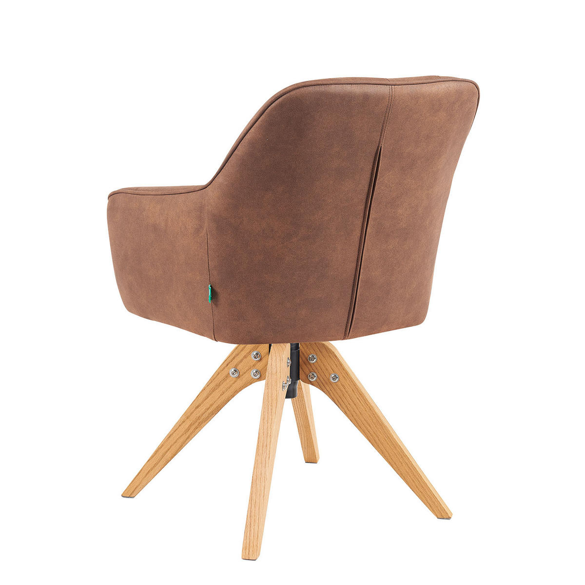 ARMLEHNSTUHL Mika-Noah - Honigeiche/Braun, Eichenholz/Holz (60/87/65cm) - DUBI Möbel