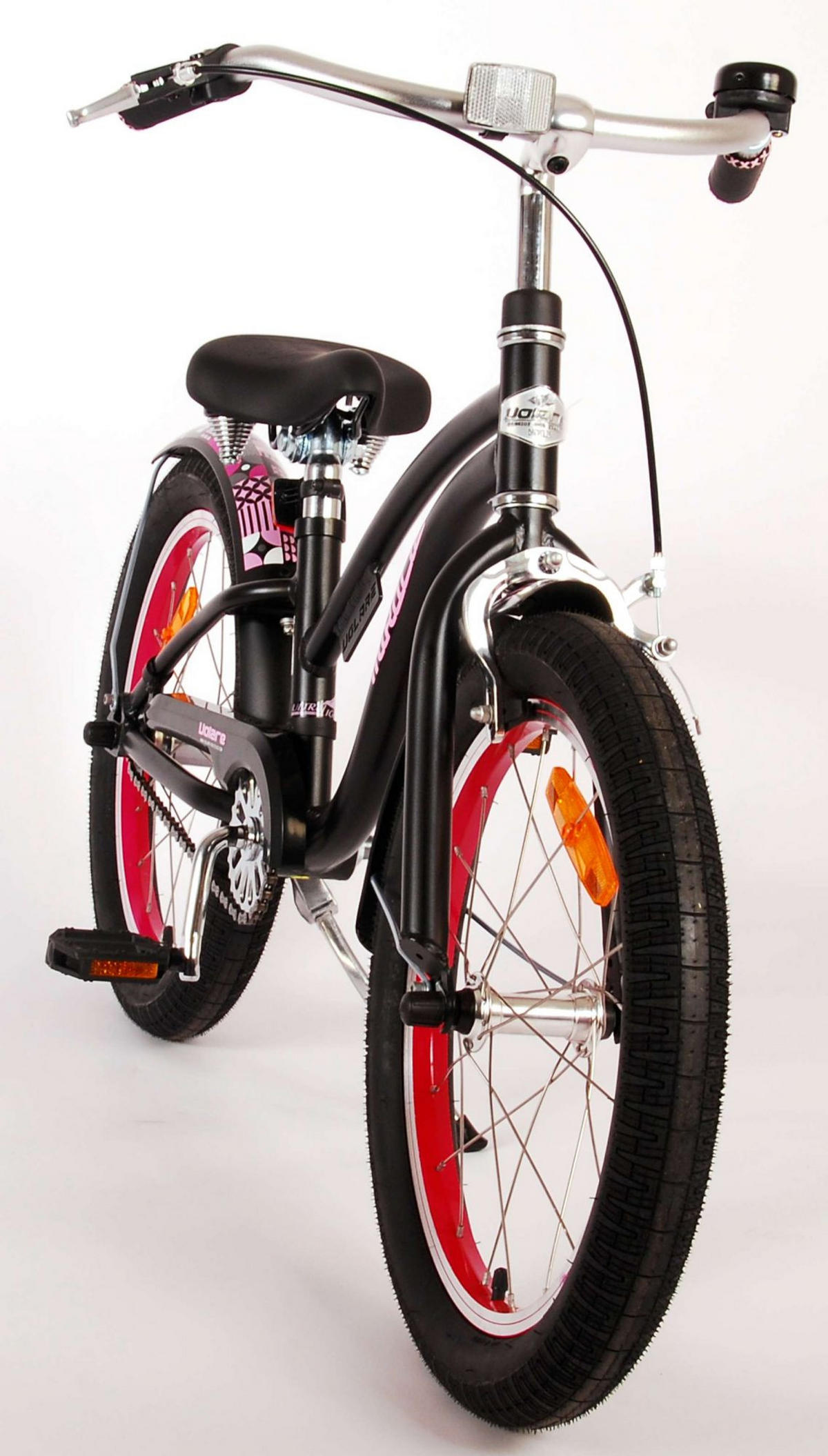 KINDERFAHRRAD Miracle Cruiser - 18 Zoll - Rücktritt + Handbremse - Mattschwarz - Schwarz, Metall (49cm) - TPFSports
