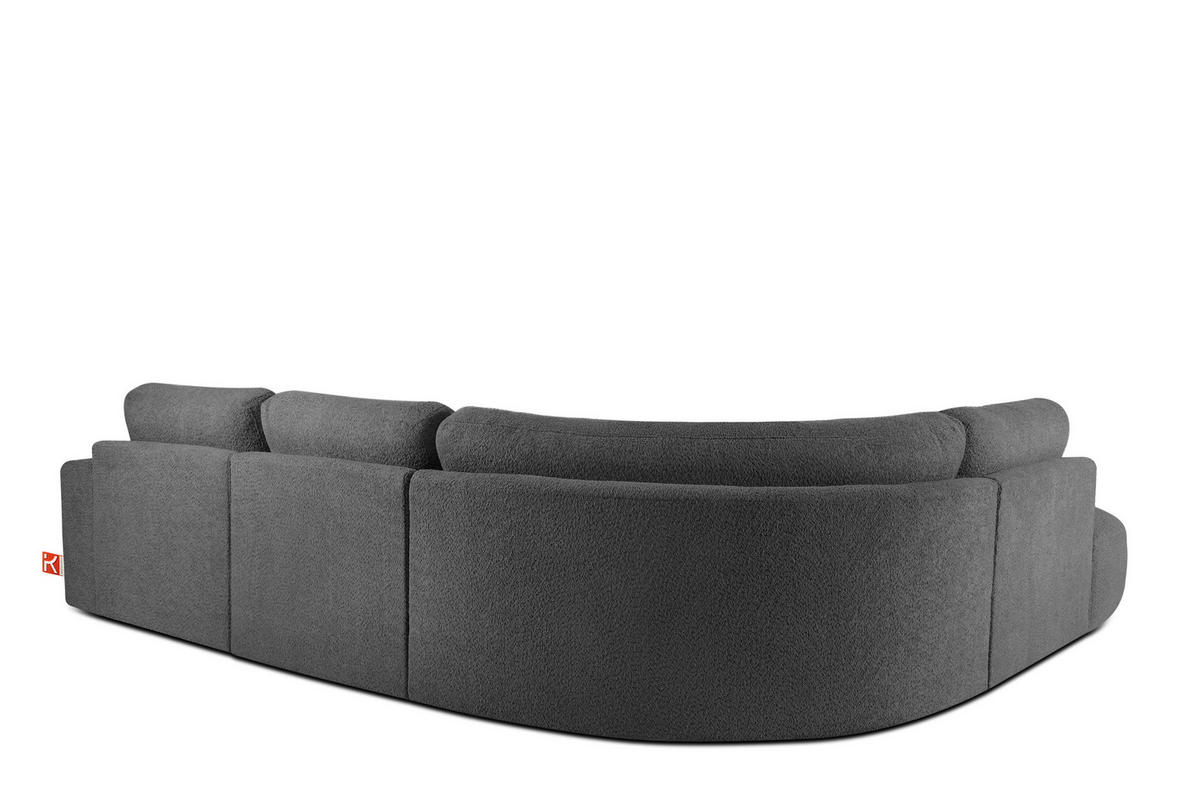 ECKSOFA LINKS ZUCCO, Graphit - Graphitfarben, Holz/Holzwerkstoff (304/293cm) - KONSIMO®