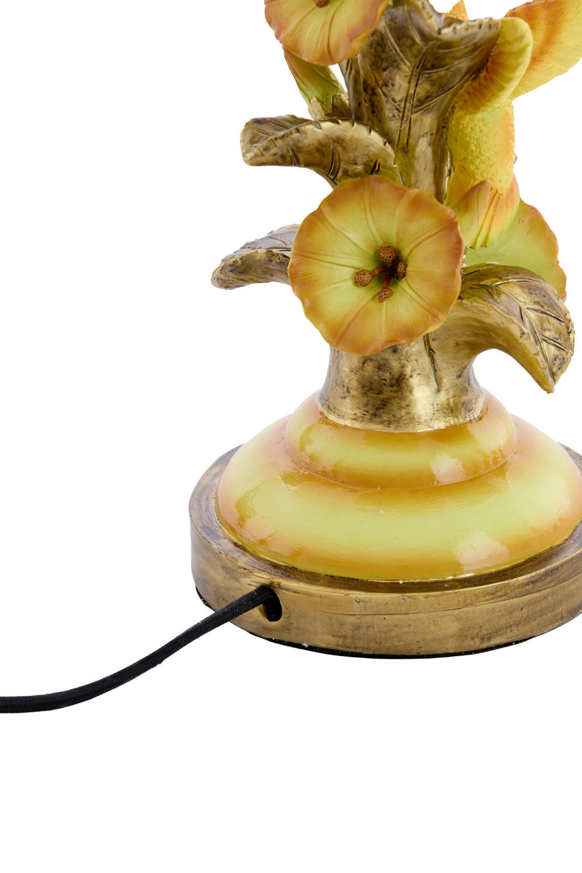 LAMPENFUSS Berisso Gelb Ø15/45,5 cm - Gelb, Kunststoff (15/15/45.5cm) - Light & Living