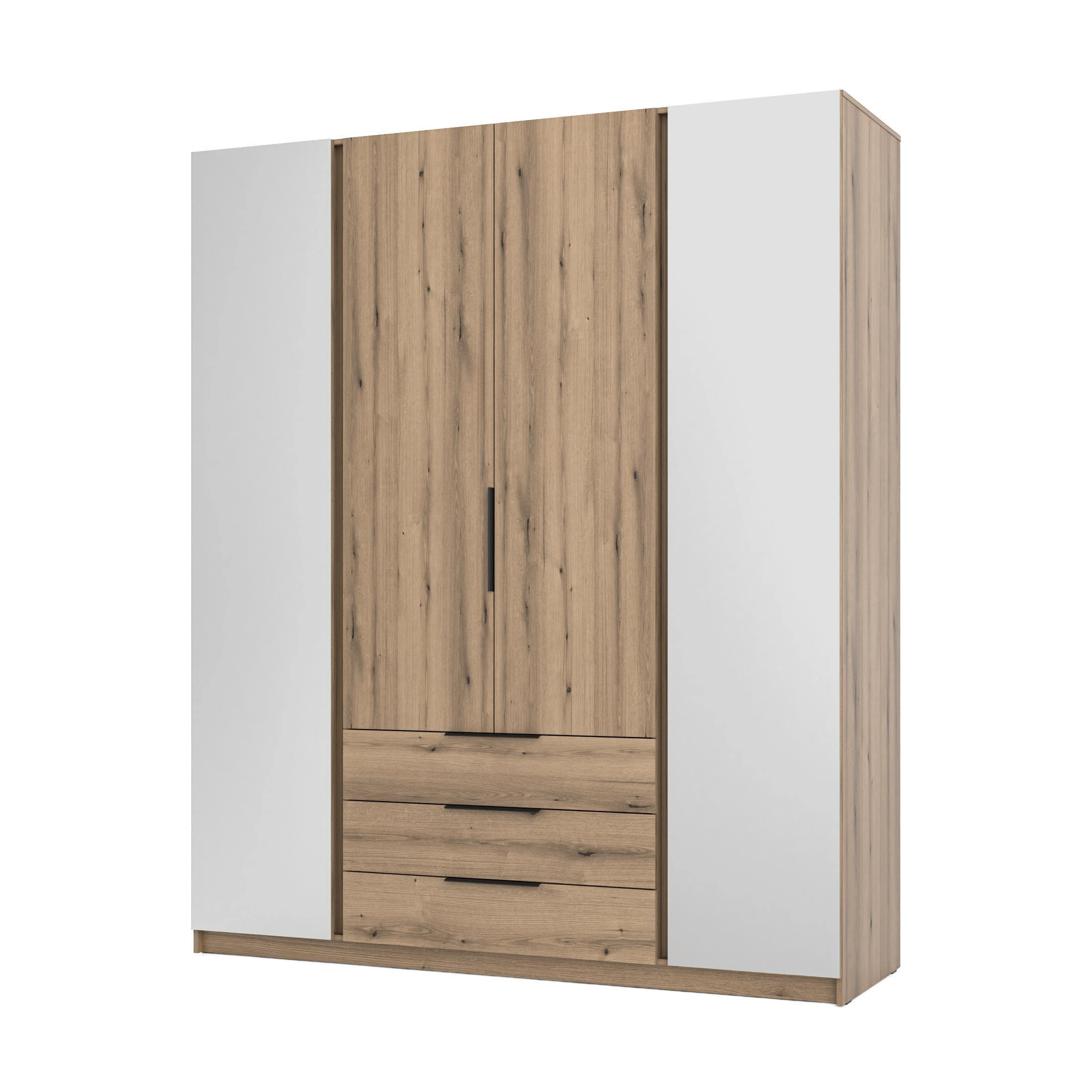 AX Living Kleiderschrank Eiche 200x239x61.9 cm