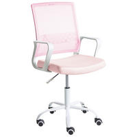 BÜROSTUHL Pastellrosa Ease - Pink, Textil (54/94/54cm) - Beliani