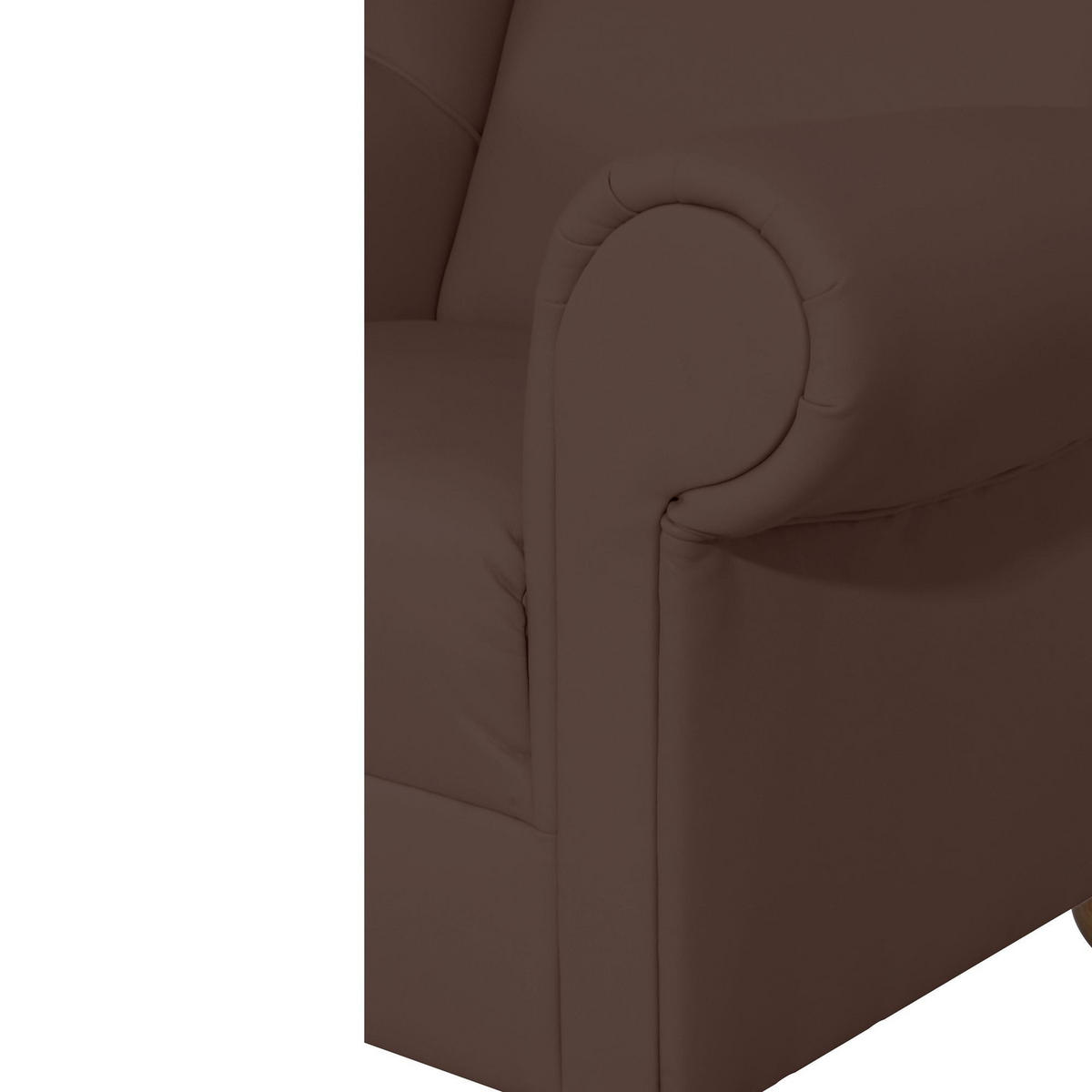 OHRENBACKENSESSEL Kasha Bezug Kunstleder Buche natur / braun - Buchefarben/Braun, Kunststoff (93/103/87cm) - 58aufmkessel