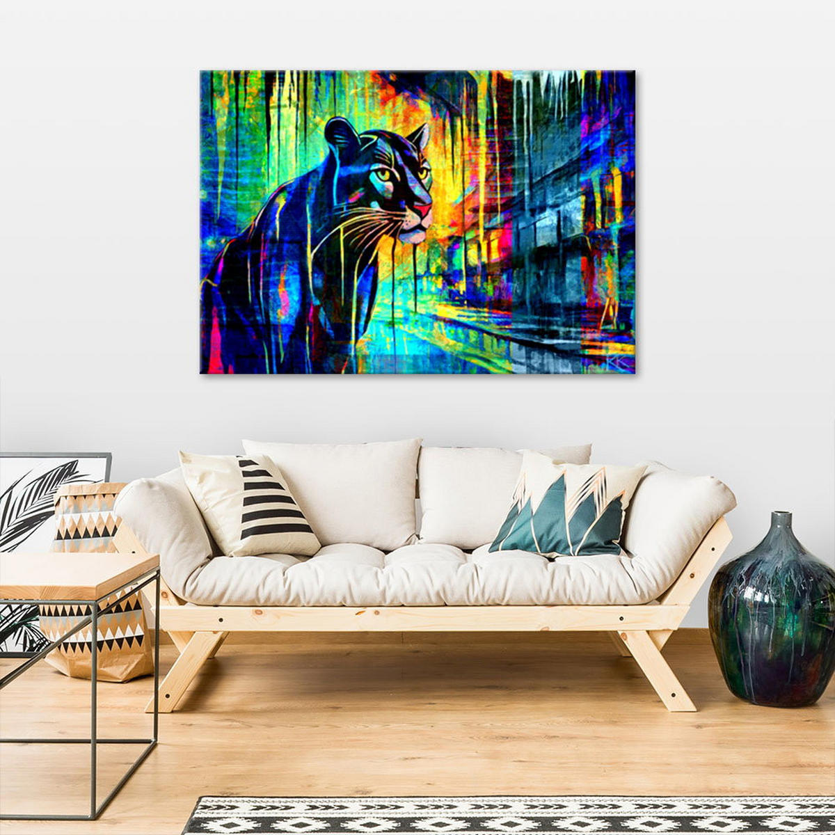 KUNSTDRUCK Lila 90/60 cm - Lila, Textil (90/60cm) - KUNSTLOFT