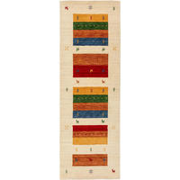 WOLLTEPPICH-LÄUFER Jamal Multicolor/Beige 80x250 cm - Multicolor, Textil (80/250cm) - benuta Nest