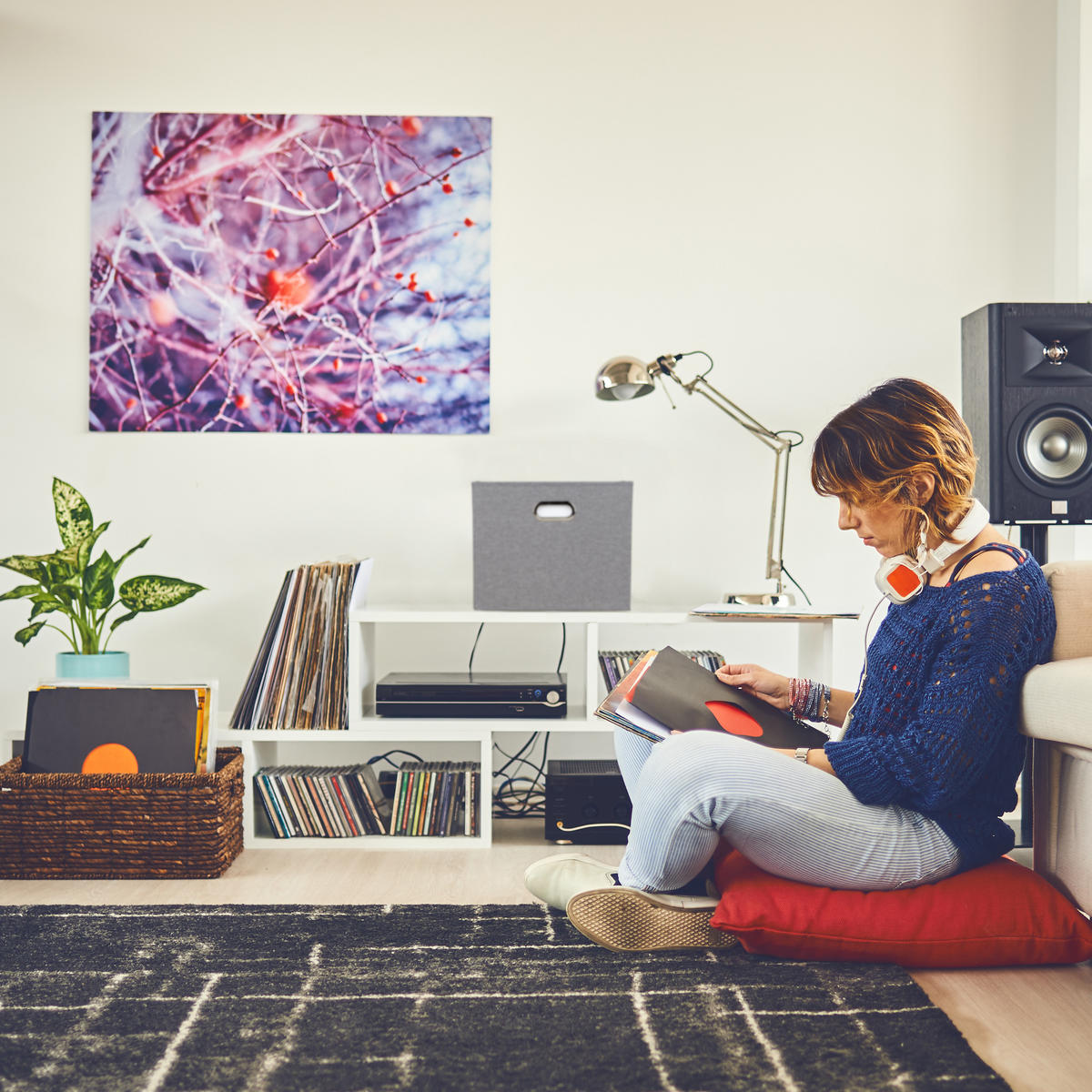 2XAUFBEWAHRUNGSBOX - Grau, Wellpappe/Textil (43/34/43cm) - Relaxdays