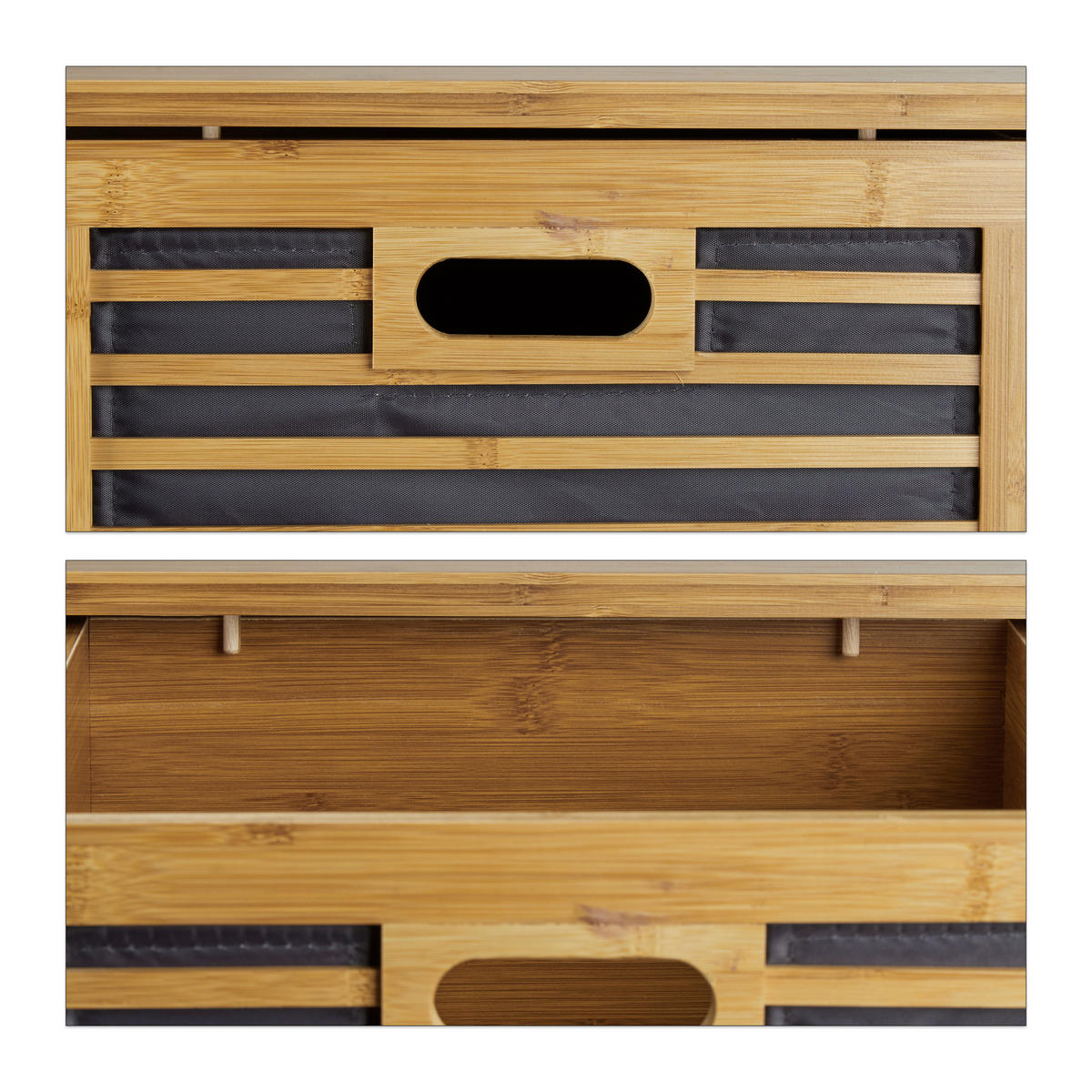 VOZÍK - světle hnědá, dřevo (41/92/41cm) - Relaxdays