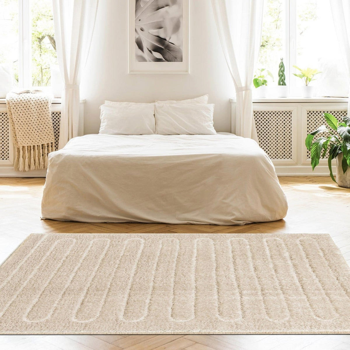 TEPPICH dick ultraweich beige - Beige, Textil (200/290cm) - AFK Living