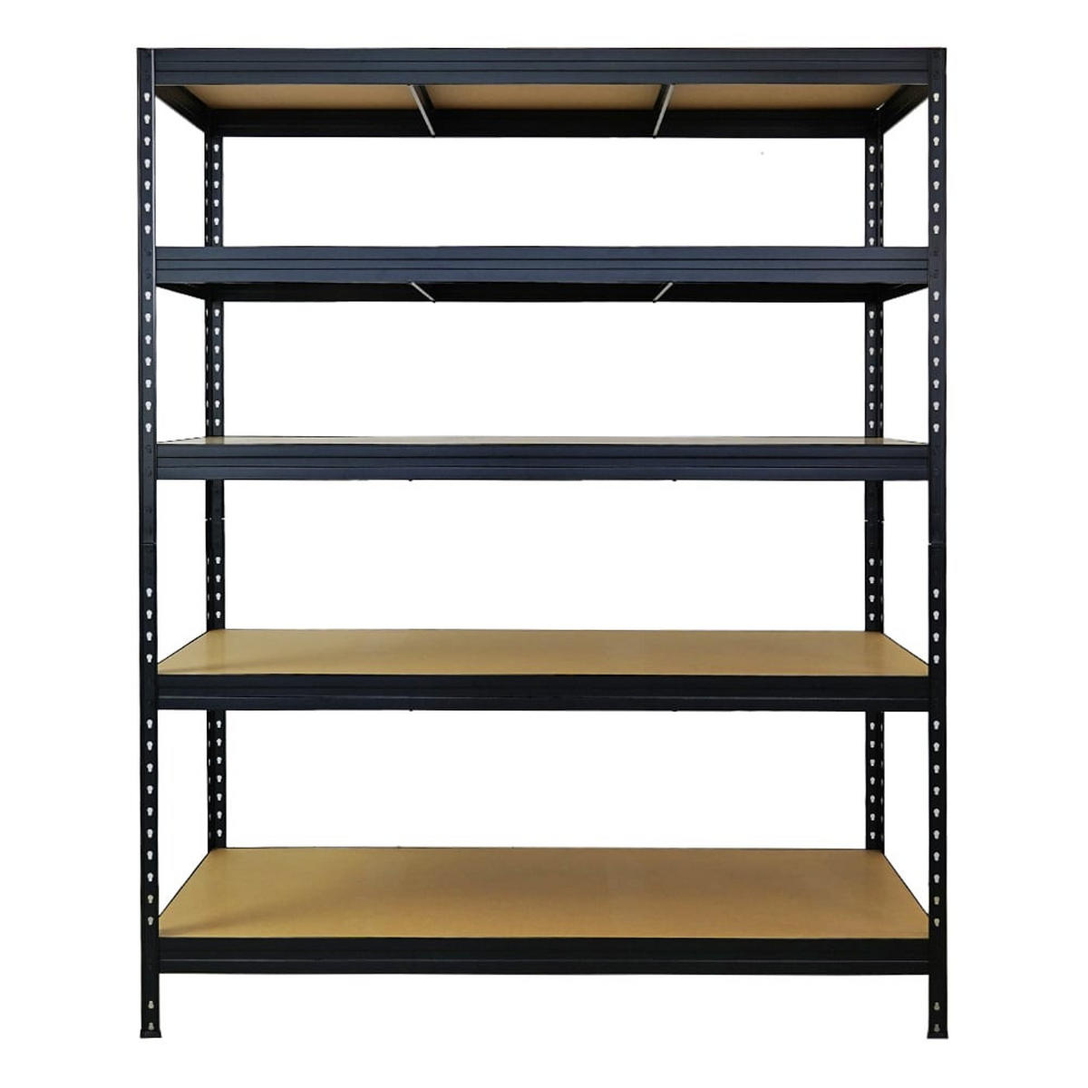 SCHWERLASTREGAL 5er-Set Rivet 180x150x60cm Fachlast 250kg Schwarz - Schwarz, Metall (750/180/60cm) - PROREGAL