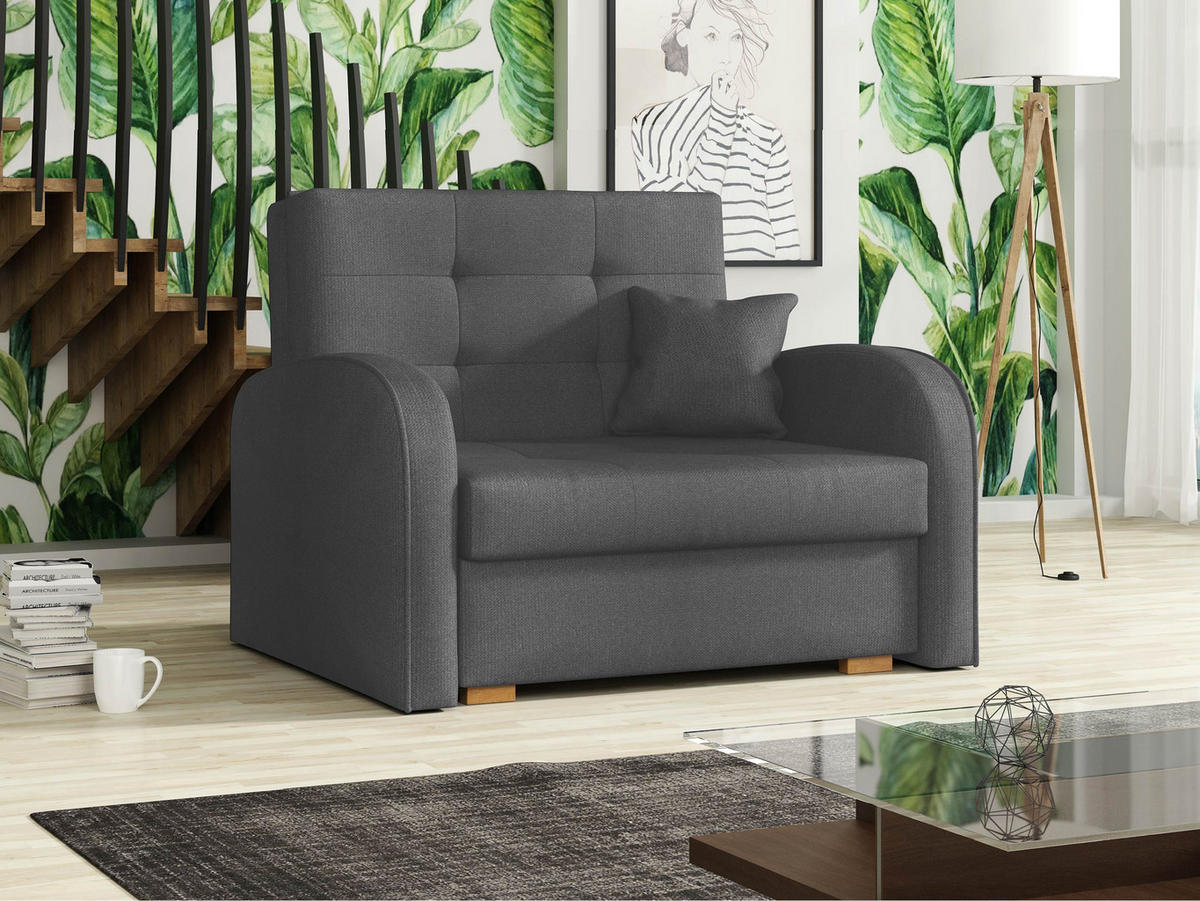 SCHLAFSOFA Viva Gold I - Braun/Grau, Holz/Textil (103/85/98cm) - MIRJAN24