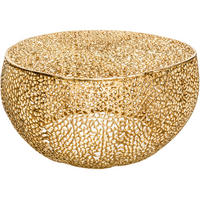 COUCHTISCH LEAF Metall Gold 80 cm - Goldfarben, Metall (80/80/41cm) - riess-ambiente