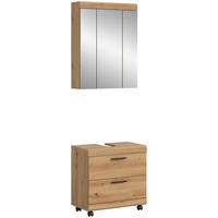 BADEZIMMER Vento 3-tlg. (B/H/T: ca. 60/191/34 cm) in Artisan Eiche /Artisan Eiche - Eiche Artisan, Holzwerkstoff (60/191/34cm)
