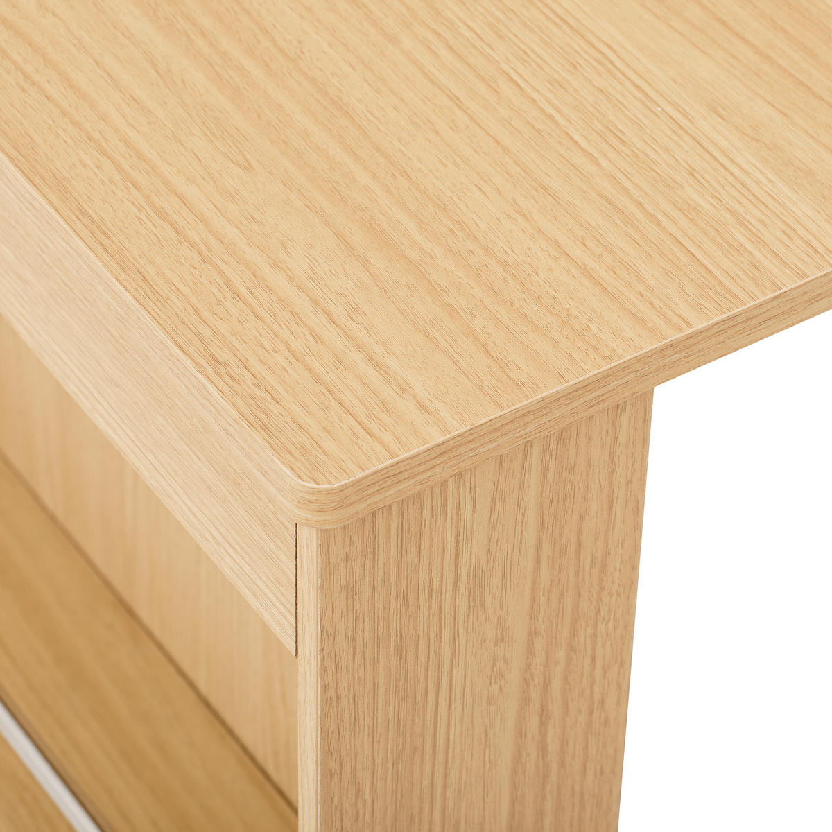 KÜCHENINSEL aus MDF+Glas 83x46-146,5x96 cm Natur mit Ausziehtisch & Steckdosen - Naturfarben, Holzwerkstoff (146.5/96/83cm) - Modfu