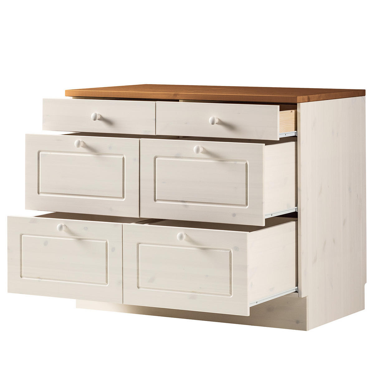 KÜCHENZEILE - Kiefer massiv - Kieferfarben, Holz (200/205/60cm) - home24