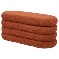 SITZBANK Wolle Terracotta - Terra cotta, Textil (100/45/40cm) - Nordlys
