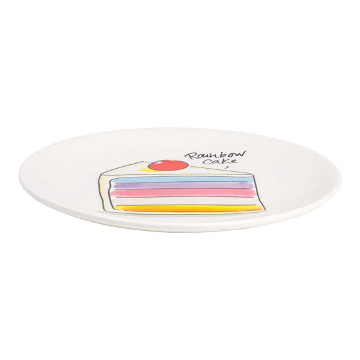 KUCHENTELLER Regenbogenkuchen in Bunt - 18cm - Multicolor, Keramik (18/18/2cm) - Blond Amsterdam