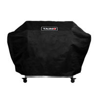 GRILLABDECKHAUBE PLATINUM BLACK YAMARA 6 Brenner - Schwarz, Textil (165/105/55cm) - TAINO
