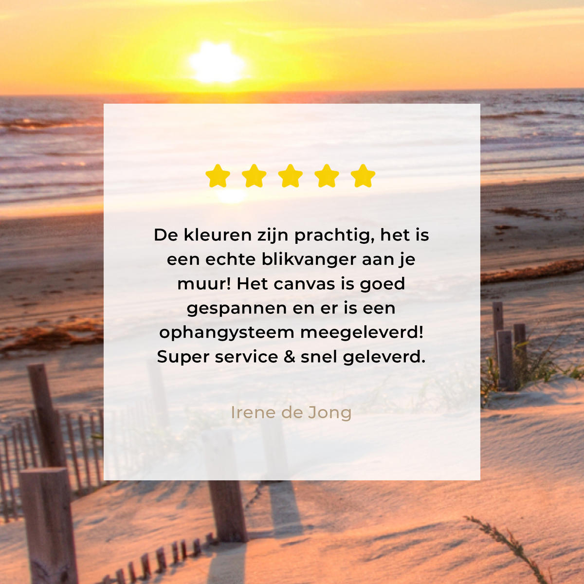 LEINWANDBILD Strand - Meer - Düne - Sonnenuntergang - Landschaft Deko Groß 90x140 cm - Beige, Textil (90/140cm) - MuchoWow