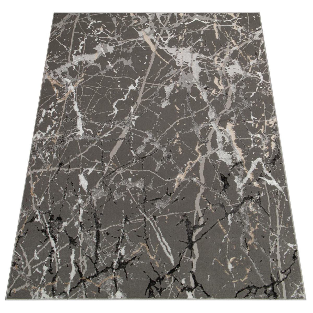 TEPPICH CRYSTAL Dunkelgrau 160/220 cm - Dunkelgrau, Textil (160/220cm) - Tapiso