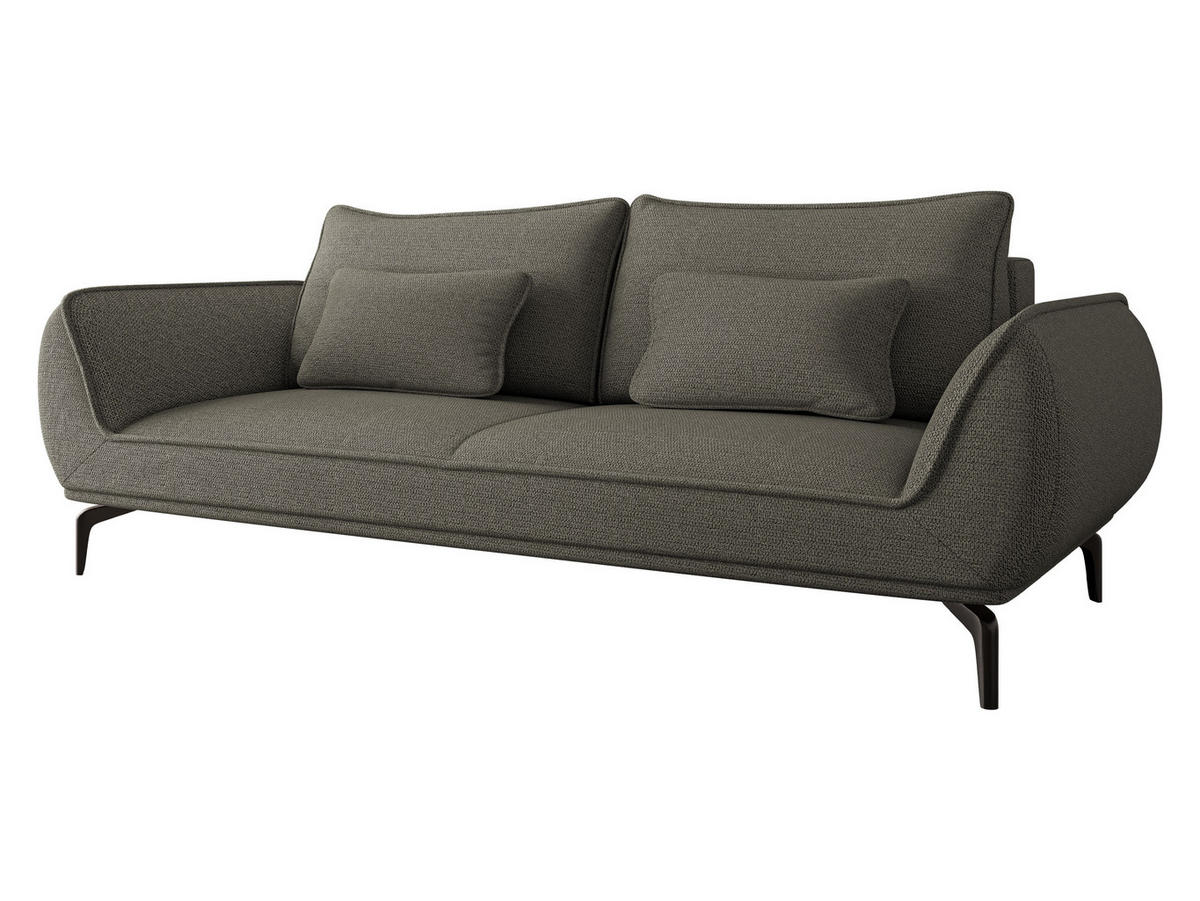 SCHLAFSOFA Cavo 3R - Dunkelgrau/Schwarz, Holz/Textil (249/86/118cm) - MIRJAN24