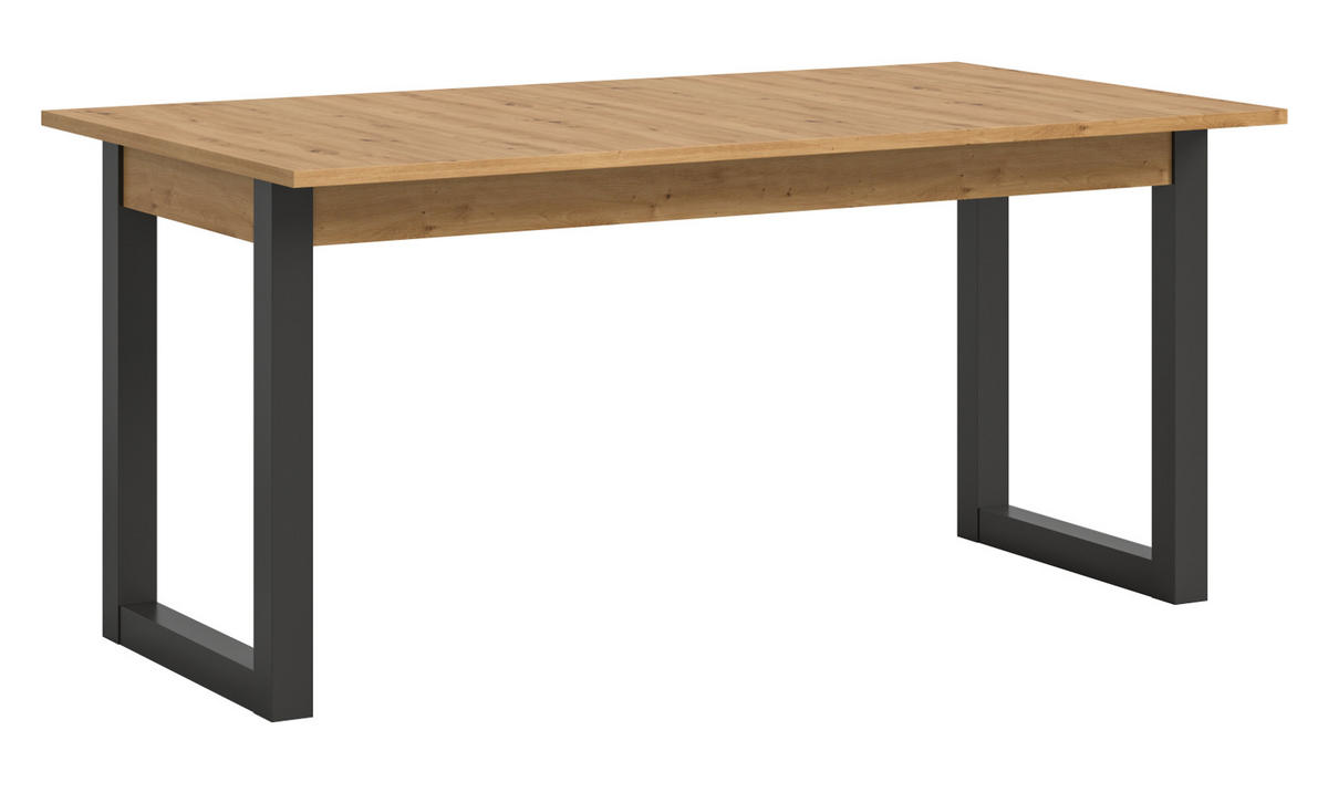 ESSTISCH Eiche, grau 150 - 190 cm, Küchentisch ausiehbar - Eiche Artisan/Grau, Holzwerkstoff (150/90/76cm) - Inn.Furn