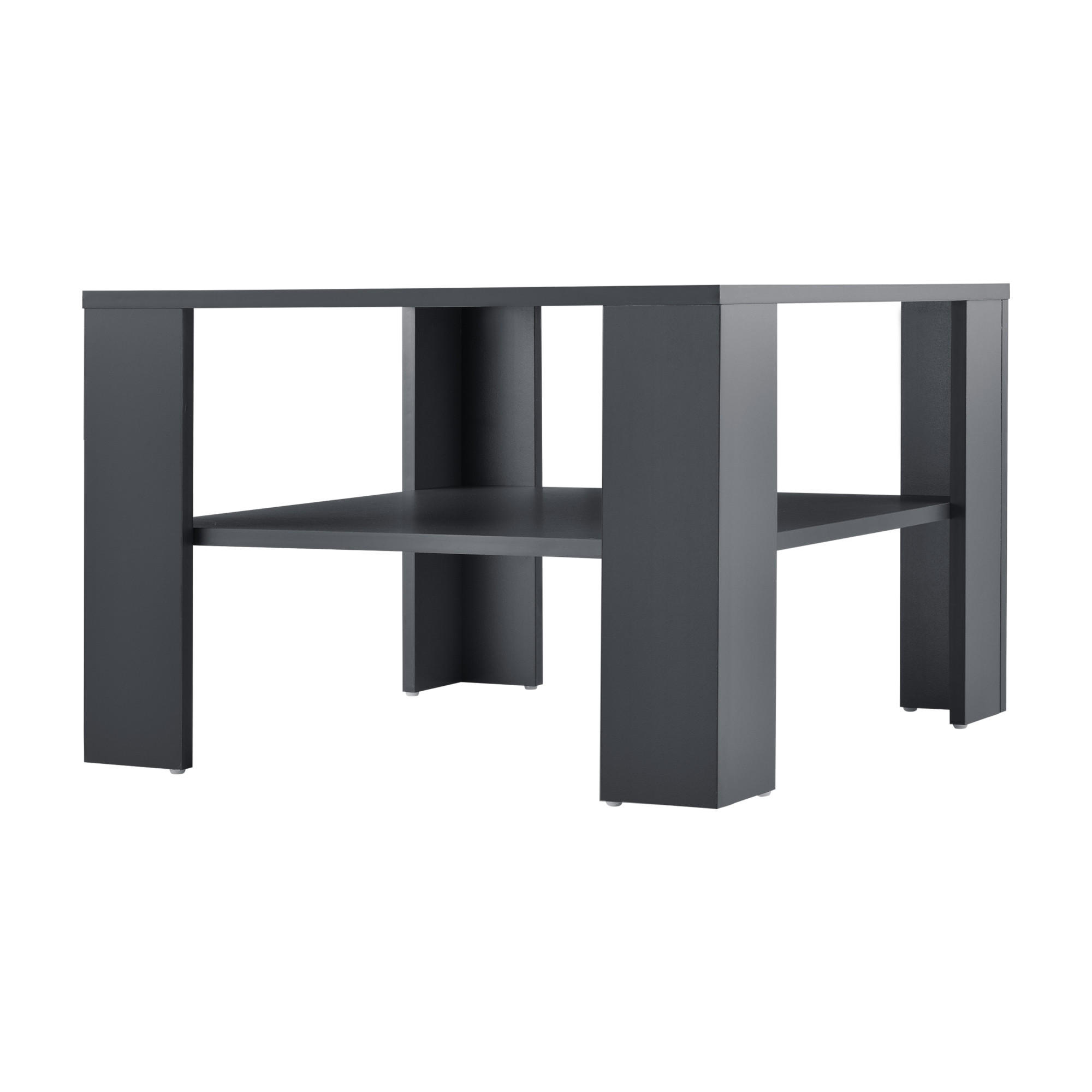 COUCHTISCH Aachen 60/60/40 - Grau, Holzwerkstoff (60/60/40cm) - [en.casa]