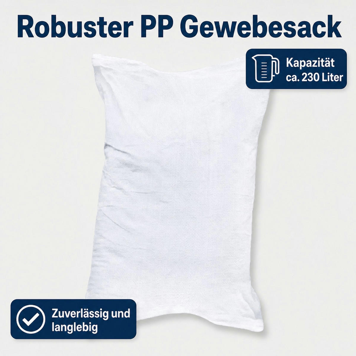 GEWEBESACK - Beige, Kunststoff (140/90/15cm) - BONI-SHOP