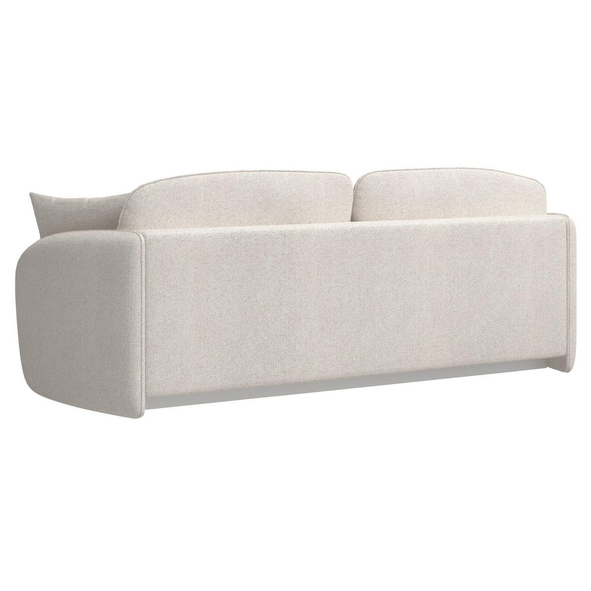 3-SITZER-SOFA Savoy Cremeweiß mit Schlaffunktion - Creme/Schwarz, Kunststoff/Textil (254/96/105cm) - Selsey